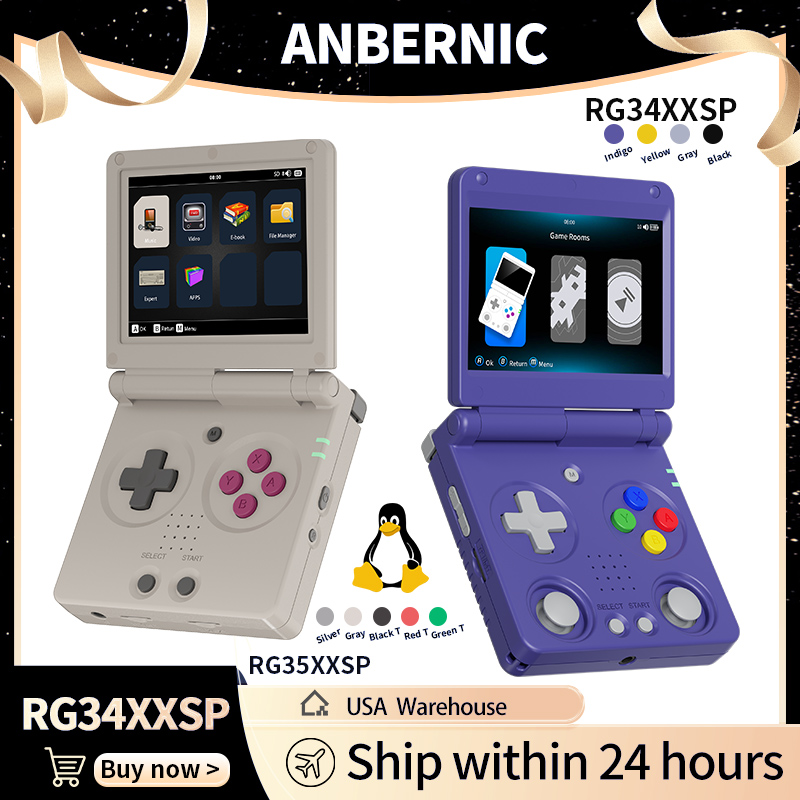 Retro Gaming N64 - Anbernic RG34XXSP RG35XXSP Flip Elde Taşınabilir