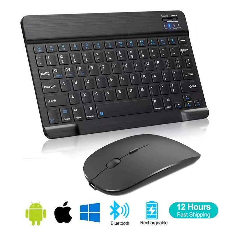 Retro Gaming Corps - İspanyolca Fransızca Bluetooth Kablosuz Klavye Azerty