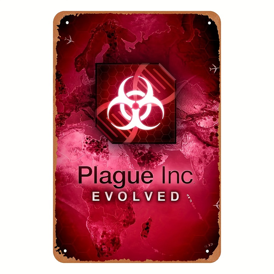 Retro Gaming Style - Vintage Tarz Plague Inc Evolved Metal
