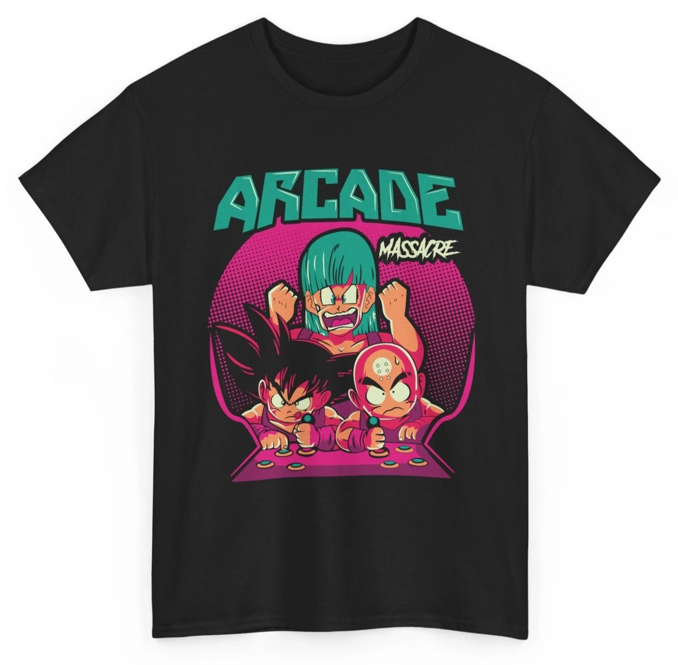 Retro Gaming Shop - Yaz Sıcak Satışı, Goku&Krillin Arcade T-Shirt