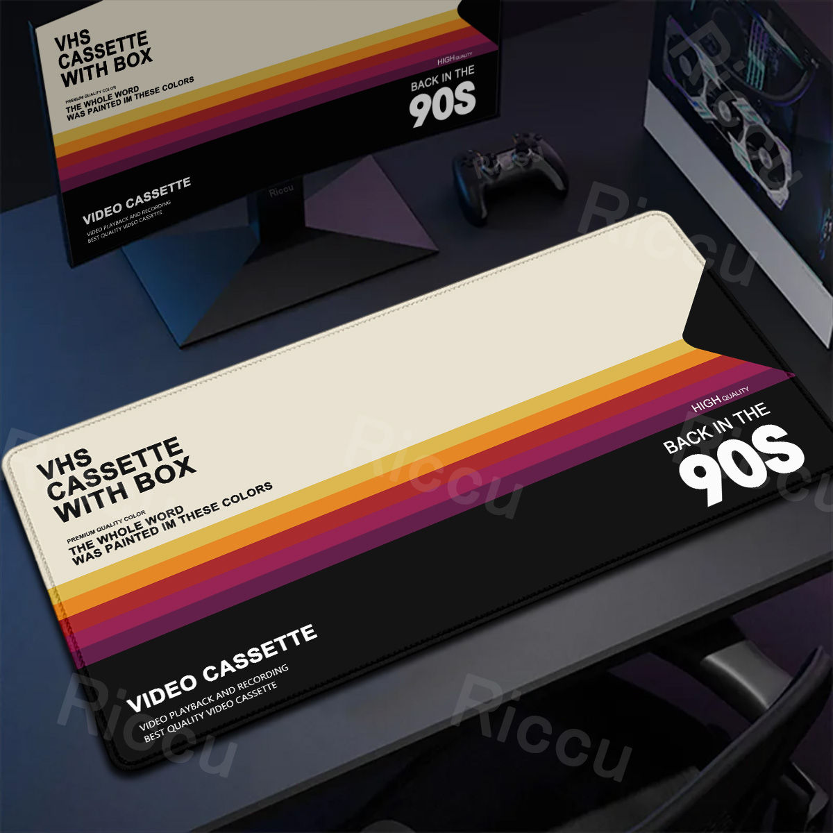 Retro Gaming Style - Retro VHS Tarzı Mouse Pad Xxl