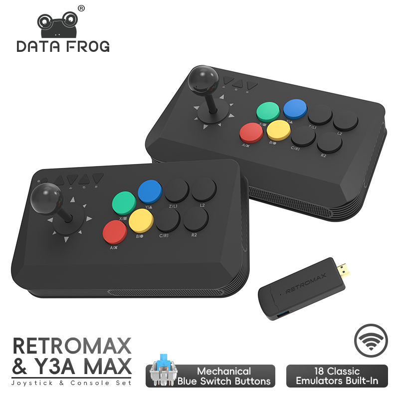 Retro Gaming Tv Box - Data Frog Arcade Fighter Stick, Windows,