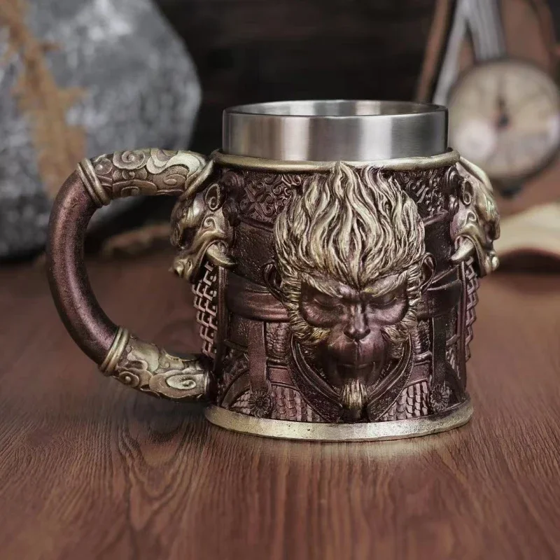 Retro Gaming Gifts For Men - Sıcak Siyah Efsane Wukong Reçine Bira