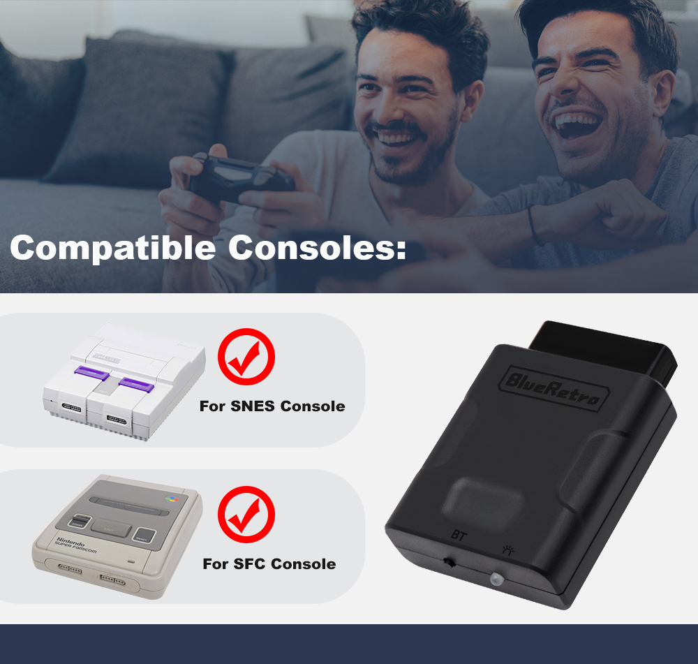 Retro Gaming Xbox One - RetroScaler Blueretro Kablosuz Denetleyici Adaptörü SNES