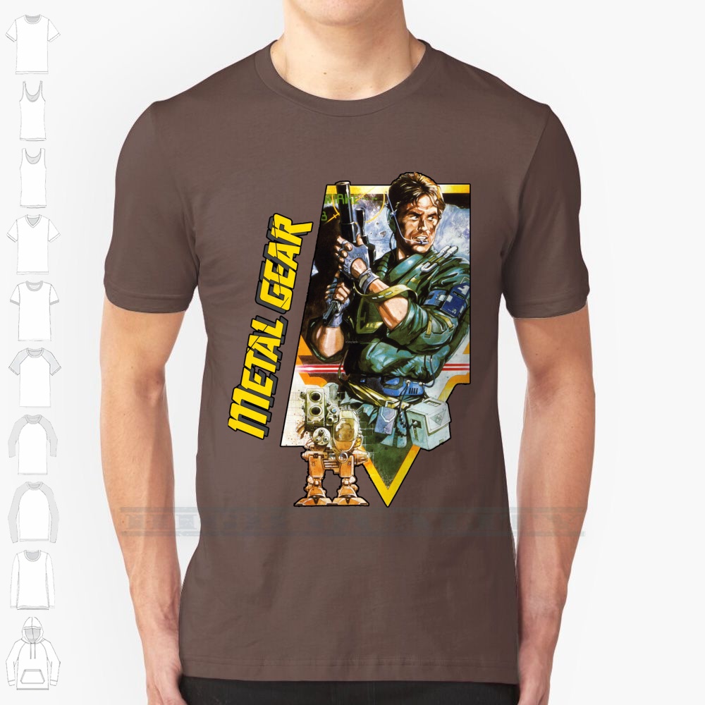 Retro Gaming Gamestop - Metal dişli 100% pamuk T Shirt