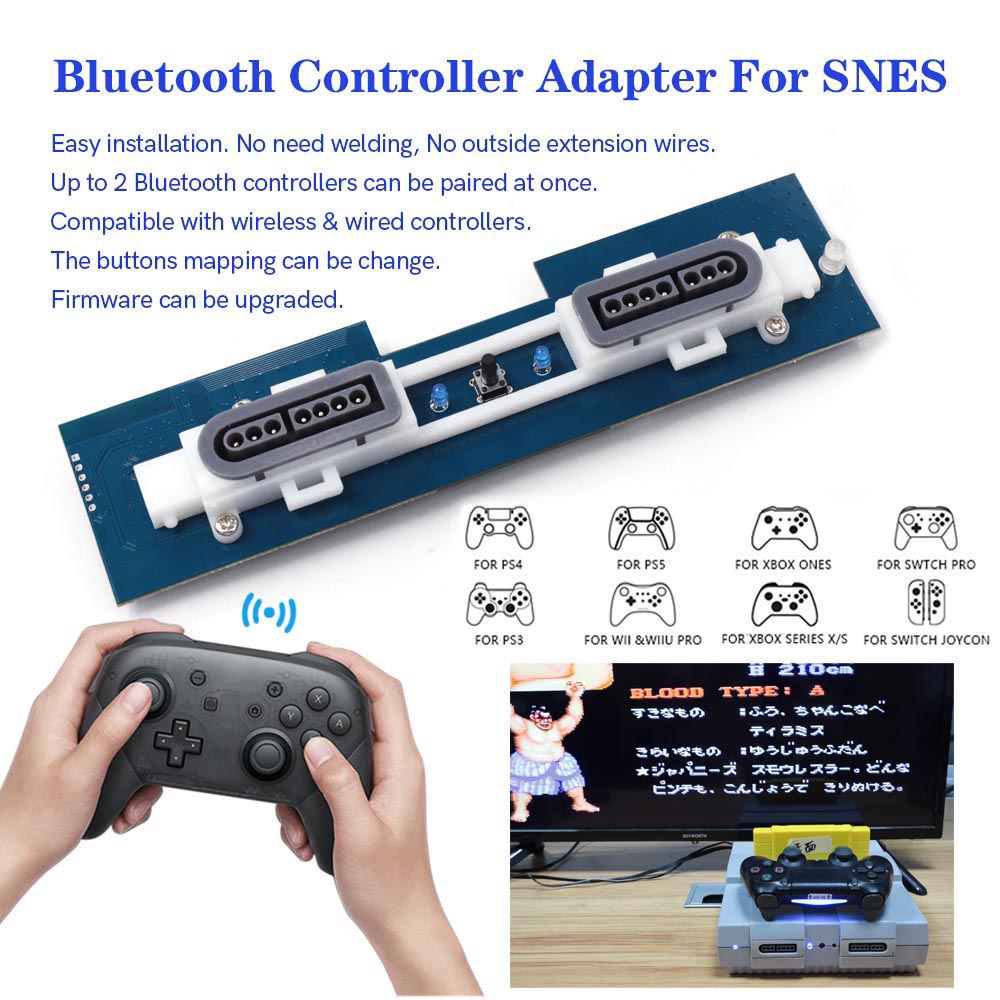 Retro Gaming Xbox One - ABD SNES için Retro Alıcı Bluetooth