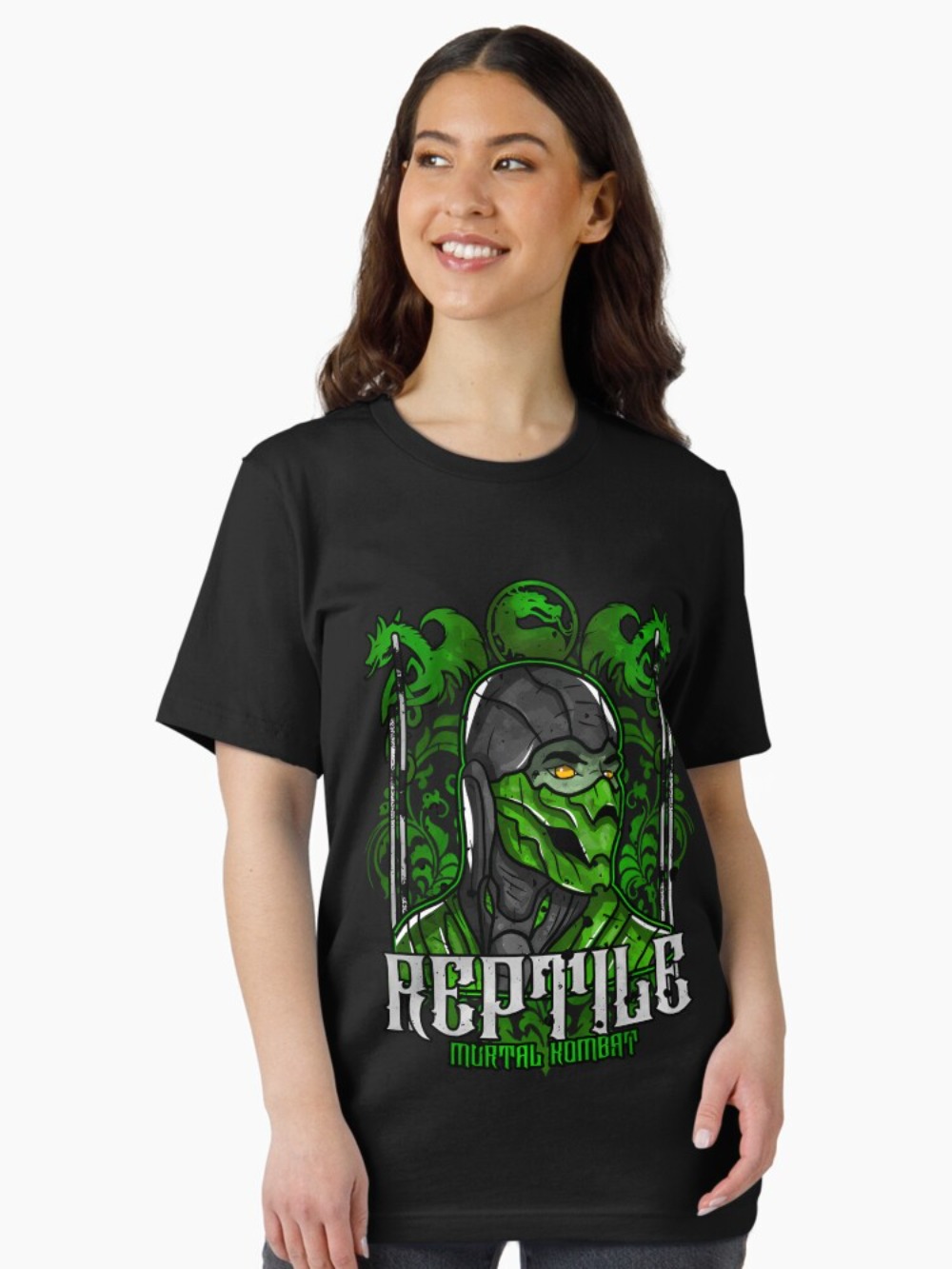 Mortal Kombat Reptile Portre B - Retro Gaming Style incelemesi ve fiyatı