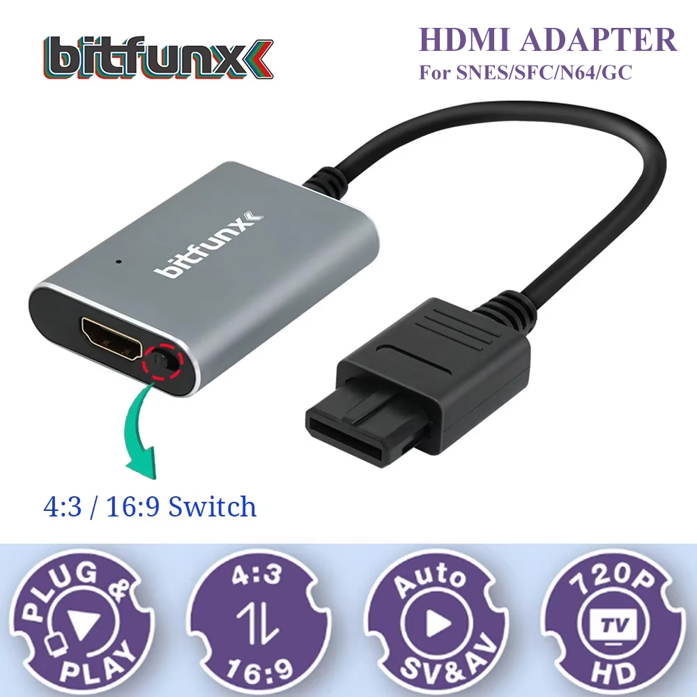 Bitfunx 720P Svideo / AV - HDM - Retro Gaming N64 incelemesi ve fiyatı