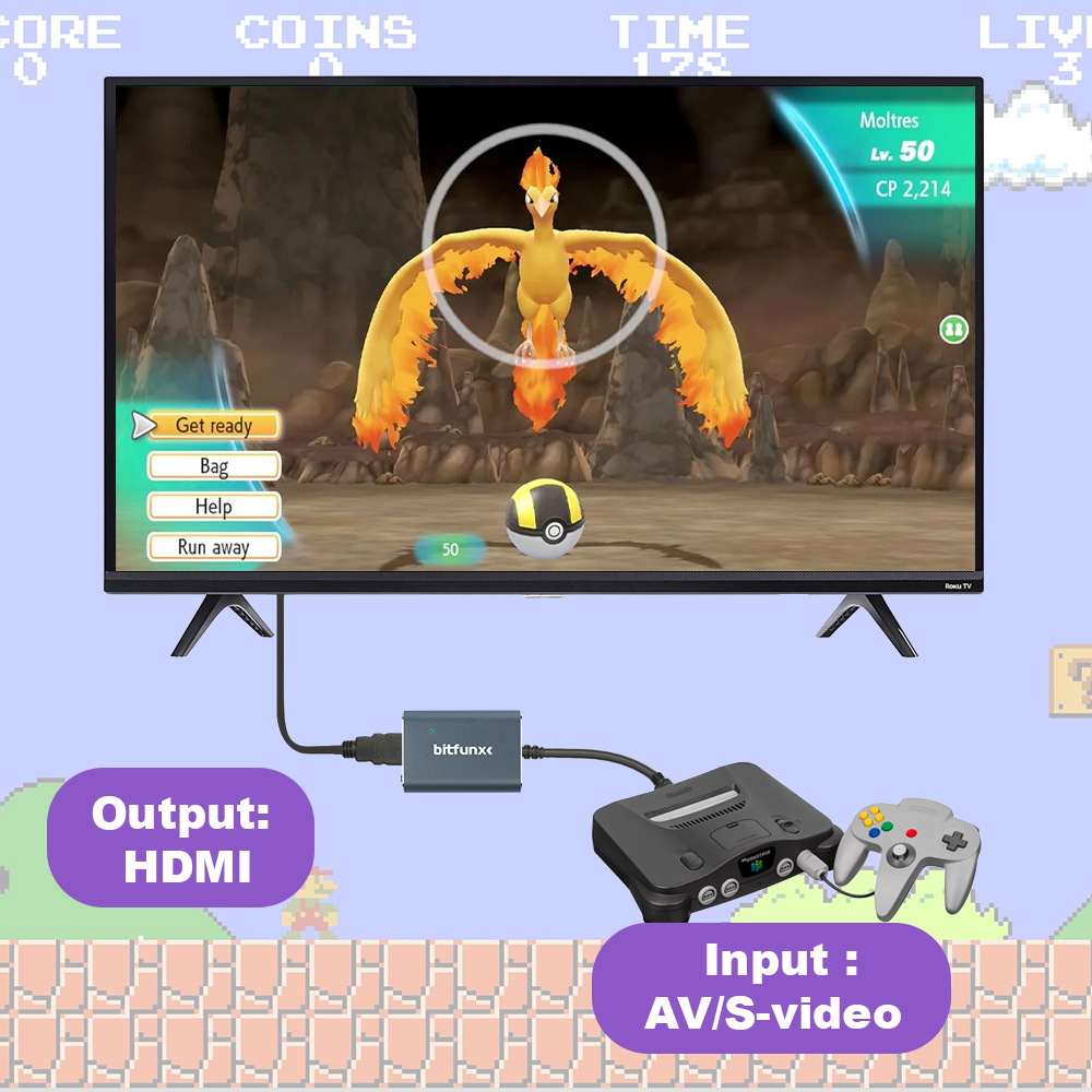 Bitfunx 720P Svideo / AV - HDM - Retro Gaming N64 incelemesi ve fiyatı