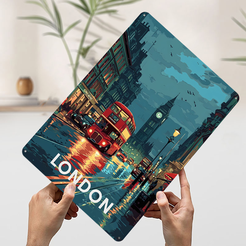 Londra Big Ben Teneke Levha Po - Retro Gaming In London incelemesi ve fiyatı