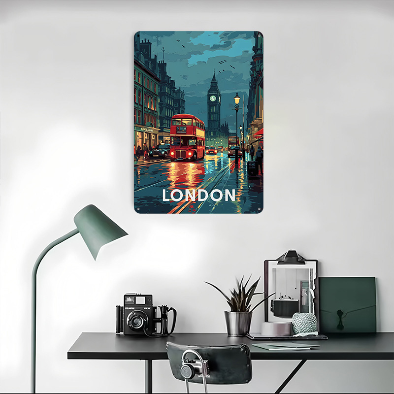Londra Big Ben Teneke Levha Po - Retro Gaming In London incelemesi ve fiyatı