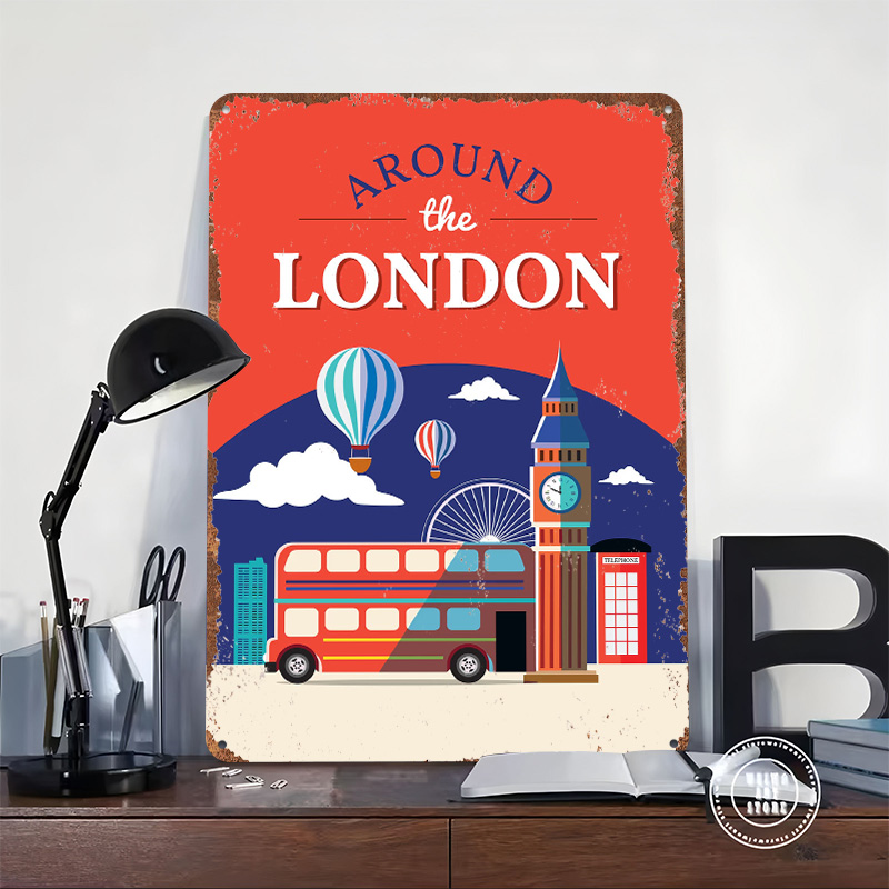 Londra Seyahat Metal Posteri Ö - Retro Gaming In London incelemesi ve fiyatı