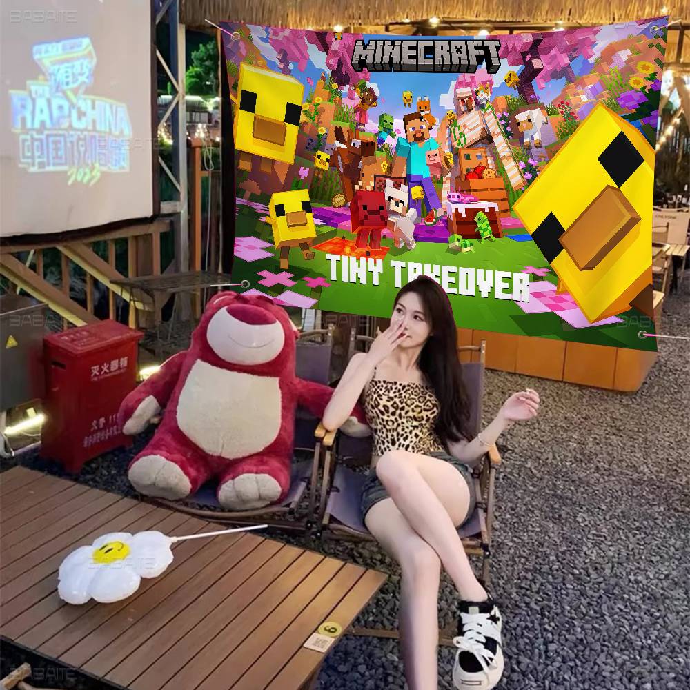 Retro Oyun M-Minecraft Renkli  - Retro Gaming Banner incelemesi ve fiyatı