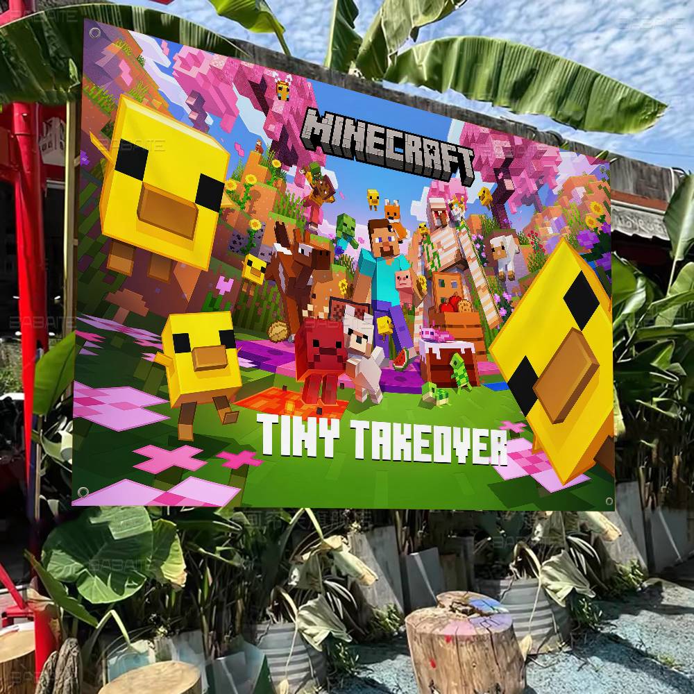 Retro Oyun M-Minecraft Renkli  - Retro Gaming Banner incelemesi ve fiyatı