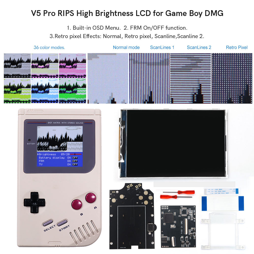 HISPEEDIDO GB Dmg V5 Pro 36 Re - Retro Gaming Gameboy incelemesi ve fiyatı