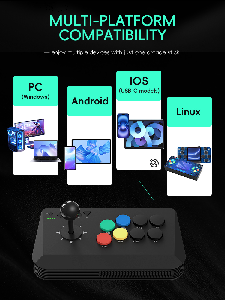 Data Frog Arcade Fighter Stick - Retro Gaming Tv Box incelemesi ve fiyatı