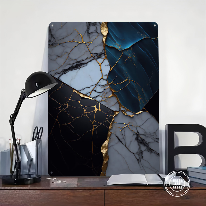 Soyut Mermer Kintsugi Posteri  - Retro Gaming Gifts For Men incelemesi ve fiyatı