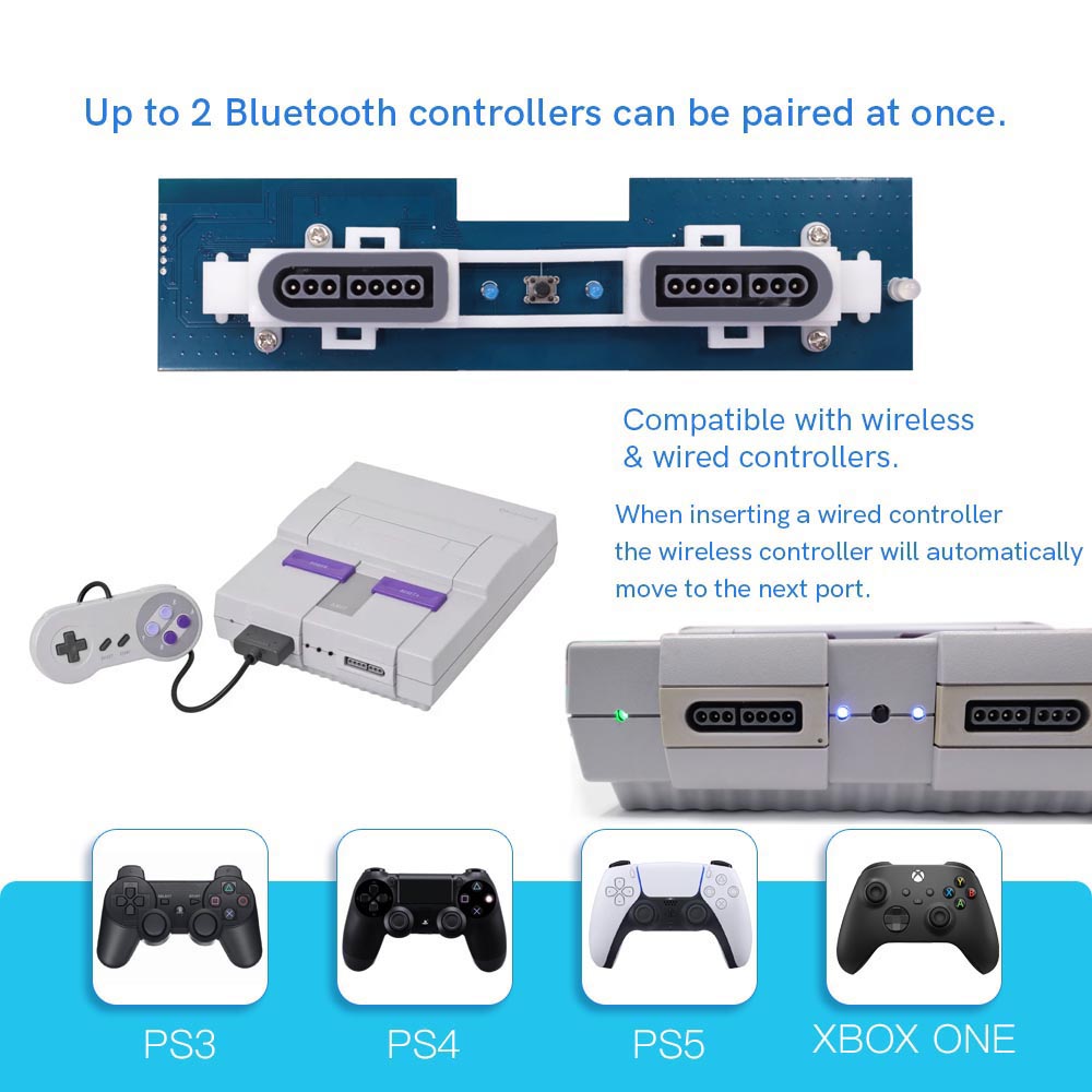 ABD SNES için Retro Alıcı Blue - Retro Gaming Xbox One incelemesi ve fiyatı
